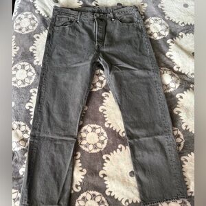 Levi's 501 Men's Charcoal Straight Jeans W36 L29